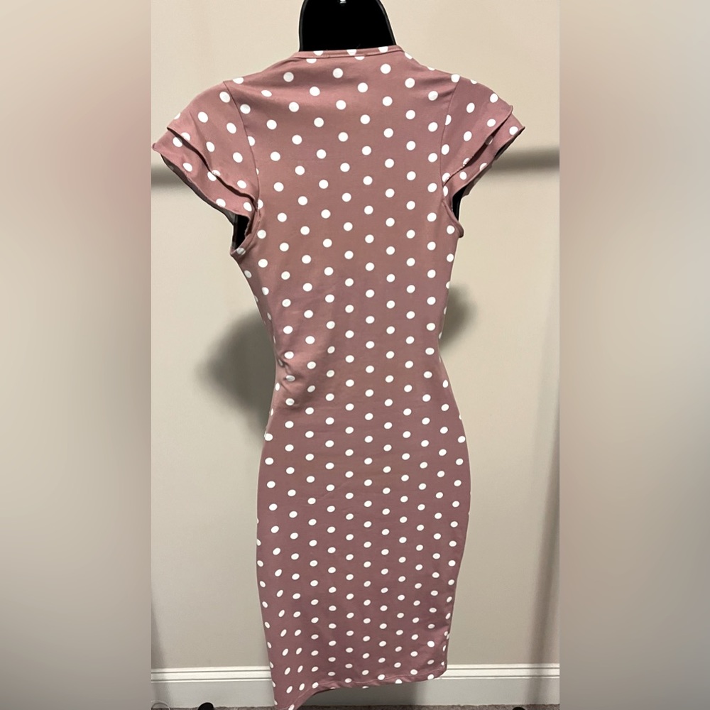CAPELLA. POLKA DOT RUFFLE DRESS SIZE S - Picture 2 of 4